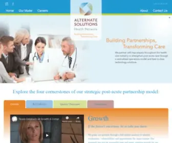 Ashealthnet.com(Alternate Solutions Health Care) Screenshot