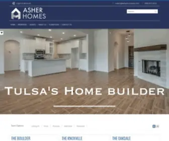 Asherhomesok.com(Tulsa's Premier New Home Builders) Screenshot