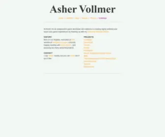 Asherv.com(Asher Vollmer) Screenshot