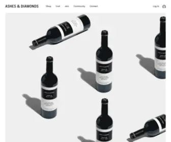 Ashesdiamonds.com(Ashes & Diamonds Winery) Screenshot