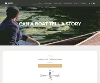Ashesstillwaterboats.com(Canoe Plans for Lightweight) Screenshot