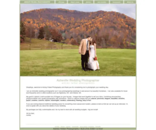 Asheville-Photography.com(Asheville Wedding Photographer Ashley Felkel Photography) Screenshot