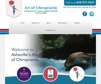 Ashevilleartofchiropractic.com(Dr. Leipold) Screenshot