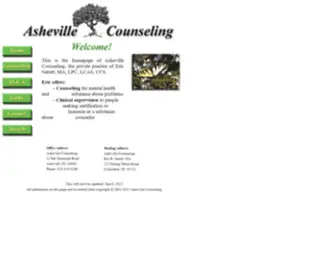 Ashevillecounseling.com(Asheville Counseling) Screenshot