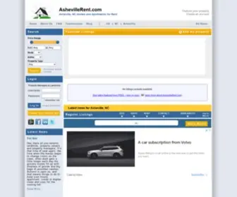 Ashevillerent.com(Asheville Rent) Screenshot