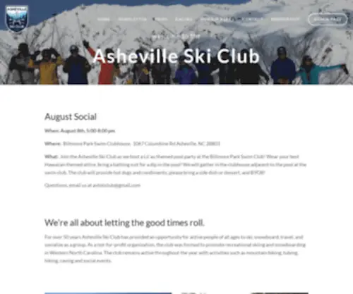 Ashevilleskiclub.com(Asheville Ski Club) Screenshot