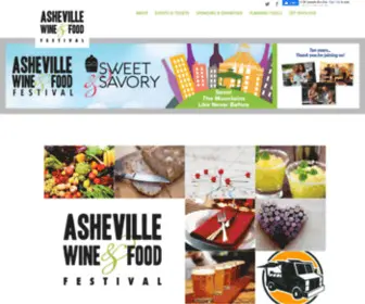 Ashevillewineandfood.com(Asheville Wine & Food Festival) Screenshot