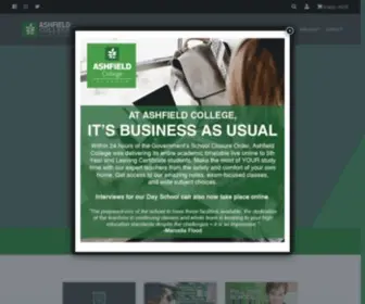 Ashfieldcollege.ie(Discover why Ashfield College) Screenshot