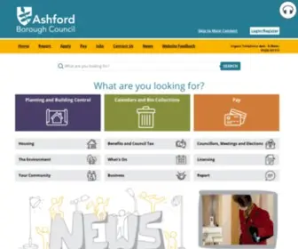 Ashford.gov.uk(Ashford) Screenshot