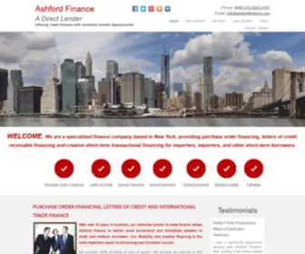 Ashfordfinance.com(Ashford Finance) Screenshot