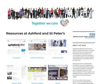 Ashfordstpeters.net(Services at Ashford and St Peter's) Screenshot