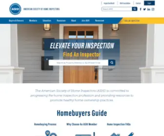 Ashi.com(American Society of Home Inspectors) Screenshot