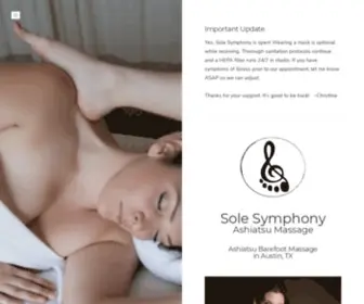 Ashiatsumassageaustin.com(Sole Symphony Ashiatsu Massage) Screenshot