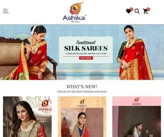 Ashika.com(Buy Indian Sarees USA) Screenshot