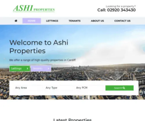 Ashiproperties.co.uk(Ashi Properties) Screenshot