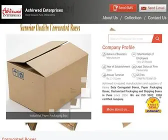 Ashirwad-Enterprises.com(Manufacturer of Corrugated Box & Paper Packaging Box by Ashirwad Enterprises) Screenshot