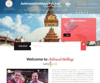 Ashirwadtoursandtravels.com(Nepal Tour Package from Gorakhpur) Screenshot