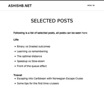 Ashishb.net(A blog about technology) Screenshot