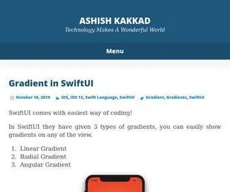 Ashishkakkad.com(Ashish Kakkad) Screenshot