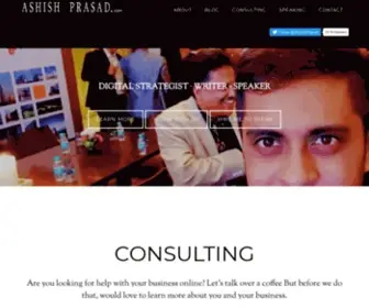 Ashishprasad.com(Ashish Prasad) Screenshot