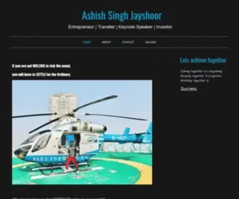 AshishsinghJayshoor.com(ASHISH SINGH JAYSHOOR EBIZ) Screenshot