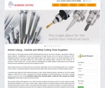 Ashishudyog.in(Metal Cutting Tools Suppliers Delhi) Screenshot