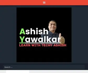 Ashishyawalkar.com(Learn With Techy Ashish) Screenshot