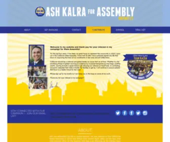 Ashkalra.com(Ash Kalra for Assembly 2020) Screenshot