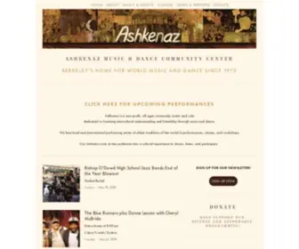Ashkenaz.com(Ashkenaz Music & Dance Community Center) Screenshot