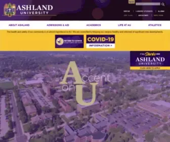 Ashland.edu(Ashland University Home) Screenshot