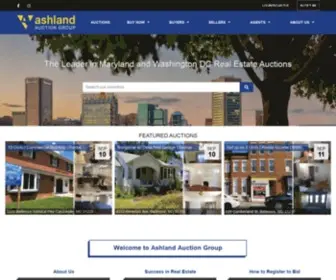 Ashlandauction.com(Maryland, DC, PA & VA Real Estate Auctions) Screenshot