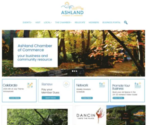 Ashlandchamber.com(Ashlandchamber) Screenshot