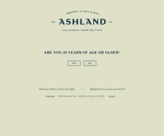 Ashlandhardseltzer.com(Ashland Hard Seltzer) Screenshot