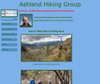 Ashlandhiking.org(Ashland Hiking Group) Screenshot