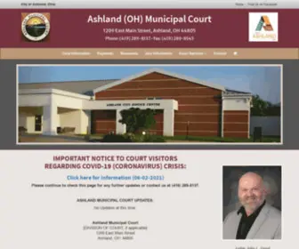 Ashlandmunicourt.com(Ashland Municipal Court) Screenshot