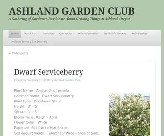 Ashlandorgardenclub.org(ASHLAND GARDEN CLUB) Screenshot