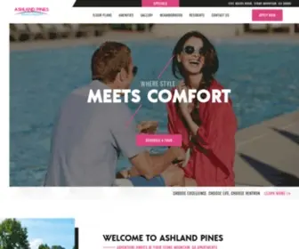 Ashlandpinesapts.com(Welcome Home) Screenshot