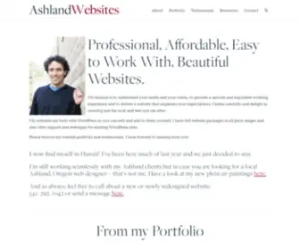 Ashlandwebsites.com(The site you've been meaning to build) Screenshot