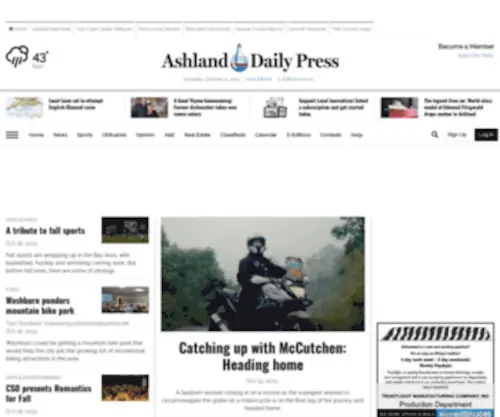 Ashlandwi.com(Ashland Daily Press) Screenshot