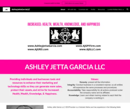 Ashleyjettagarcia.com(ASHLEY JETTA GARCIA LLC) Screenshot