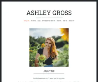 Ashleyngross.com(Senior Social Media and Influencer Strategist) Screenshot