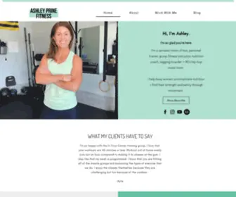 Ashleyprine.com(Personal and Group Training) Screenshot