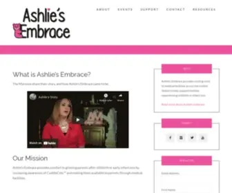 Ashliesembrace.org(Ashlie’s Embrace) Screenshot