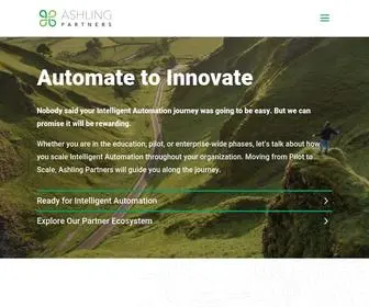 Ashlingpartners.com(Automate to Innovate) Screenshot