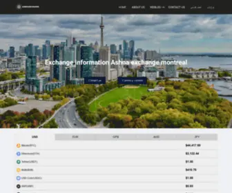 Ashnaexchange.com(Exchange information) Screenshot