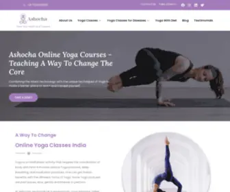 Ashocha.com(Online Yoga Courses) Screenshot
