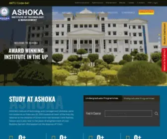 Ashokainstitute.com(ASHOKA institute of technology and management (Ashoka)) Screenshot