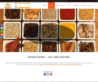 Ashokamiami.com(Authentic Indian Cuisine) Screenshot