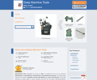 Ashoktraubmachine.com(Deep Machine Tools) Screenshot