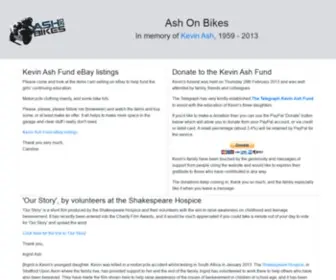 Ashonbikes.com(Ash On Bikes) Screenshot